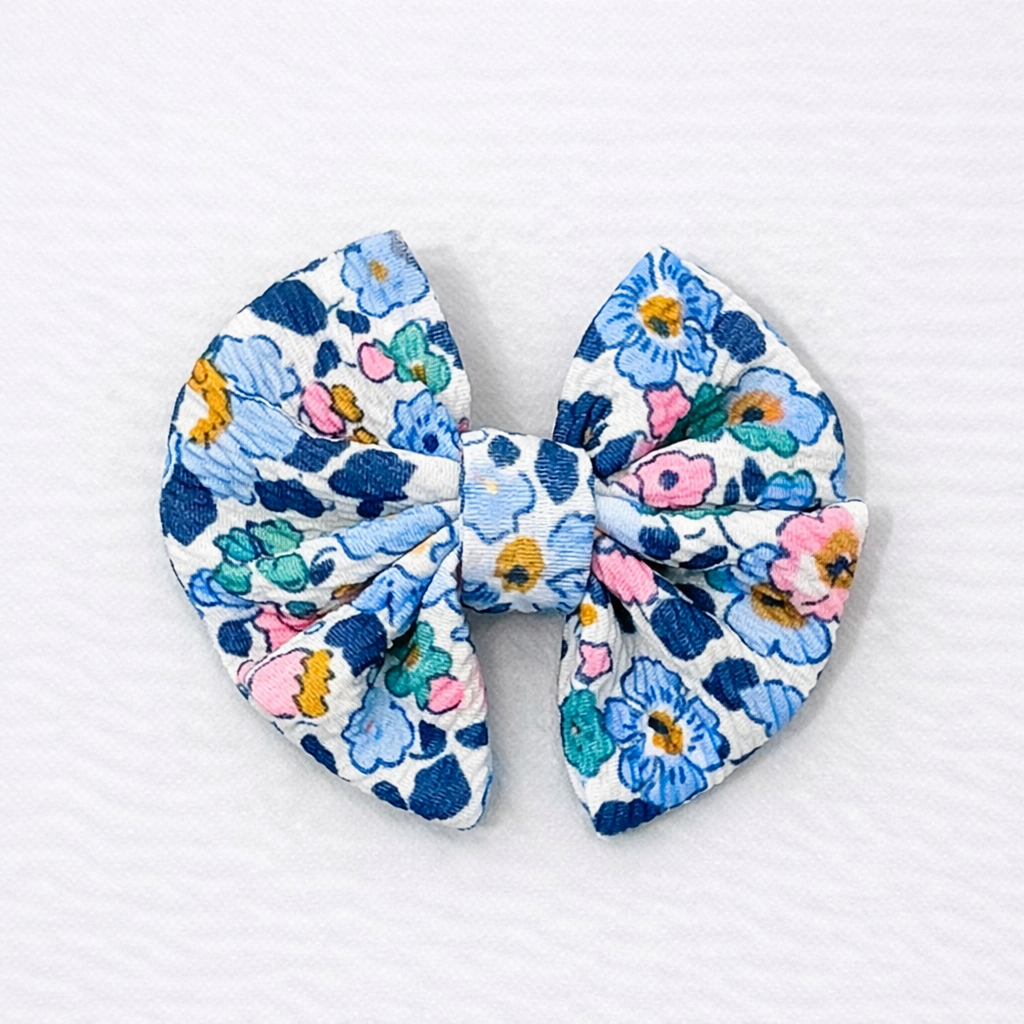💙 Bluebell Bloom - Small Bow 4”