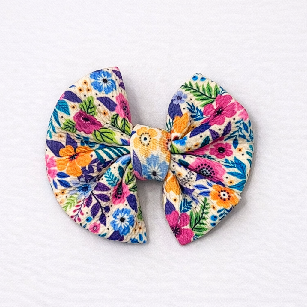 🌸 Wildflower Wishes - Small Bow