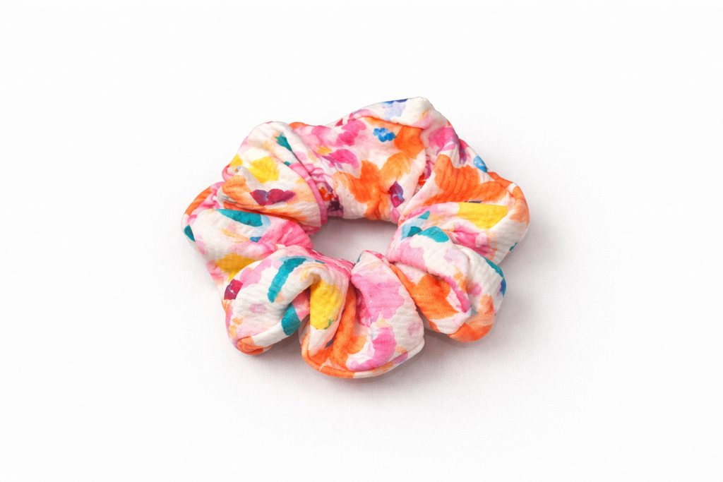 🌸 Painted Petals - Scrunchy