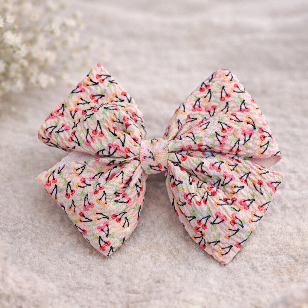 Put a Cherry 🍒 on Top - Pinwheel Bow