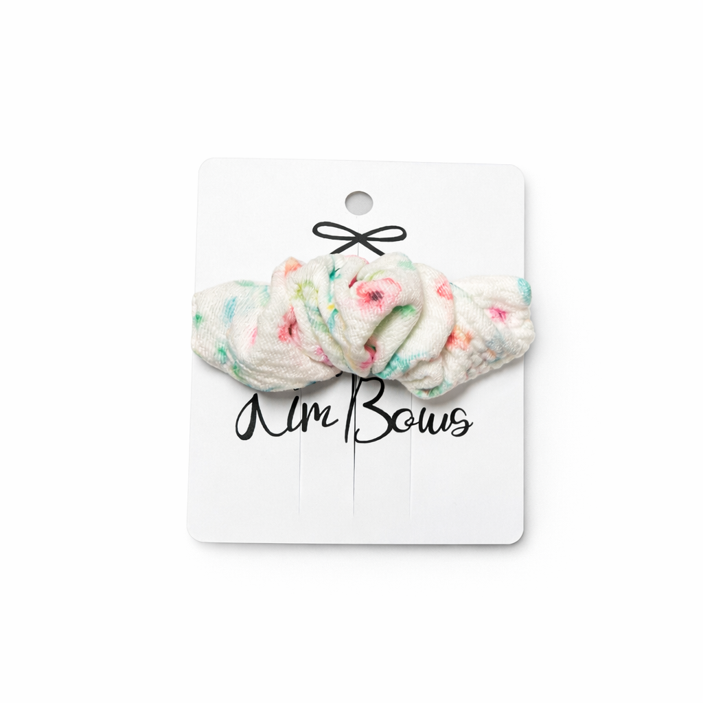 Spring Flowers 🌸- Scrunchy Clip on French Barrette