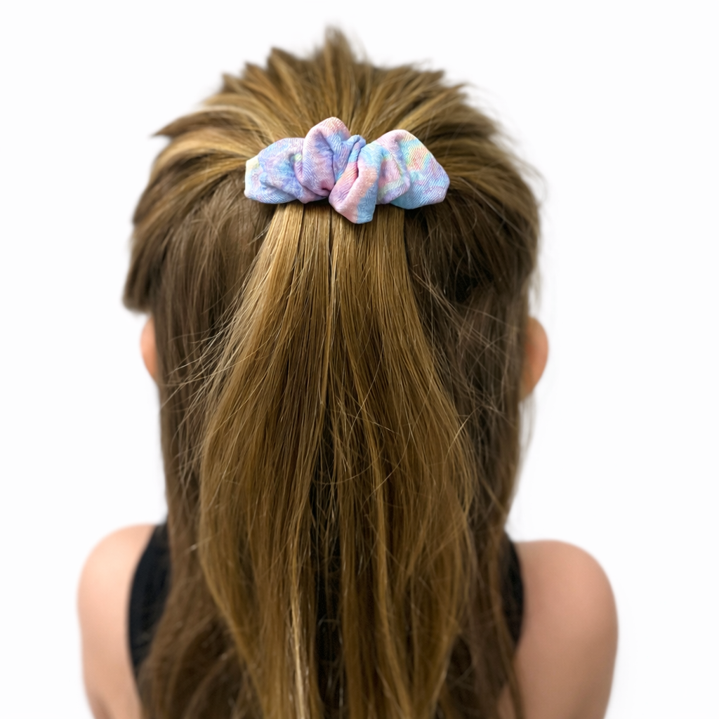Pink Plaid- Scrunchy Clip on French Barrette