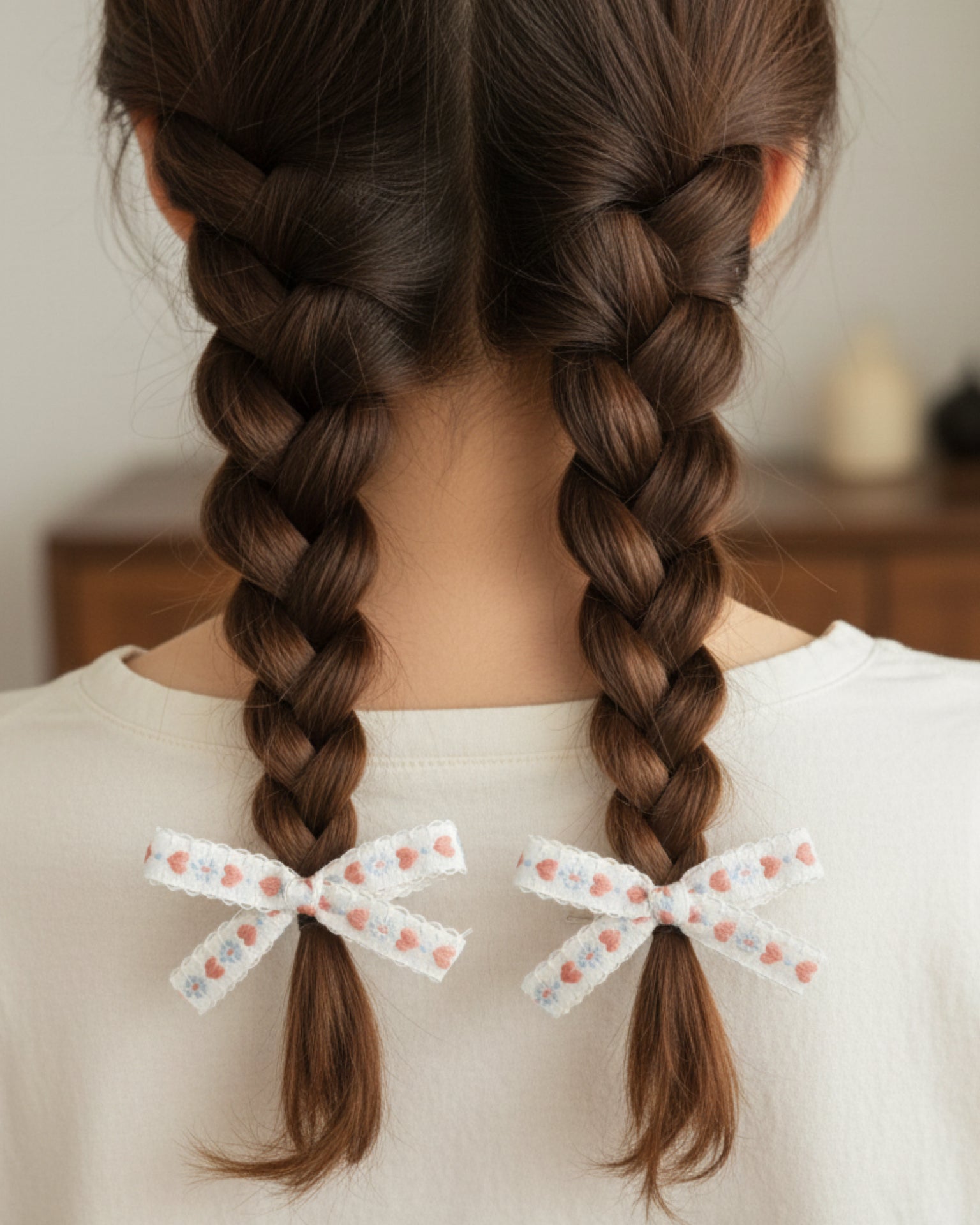 Blushing Meadow Skinny Bow Clip Set