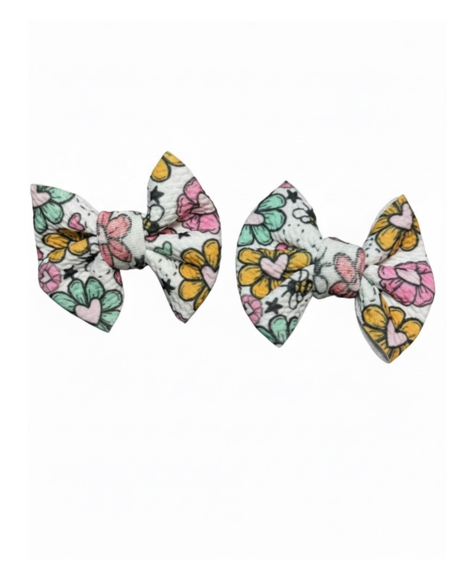 🐝 Honeybee Blooms - Pigtail Set