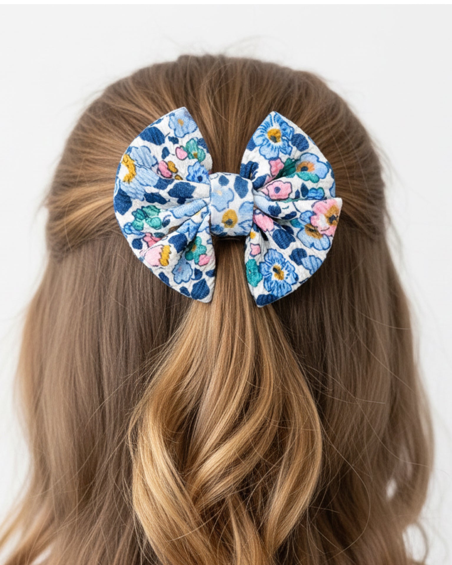 💙 Bluebell Bloom - Small Bow 4”